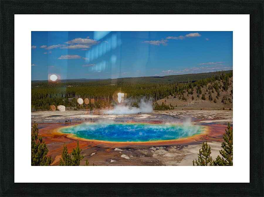 Grand Prismatic Spring Picture Frame print