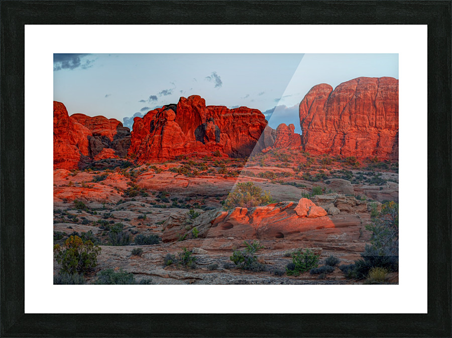 GLOWING ROCKS  Picture Frame print
