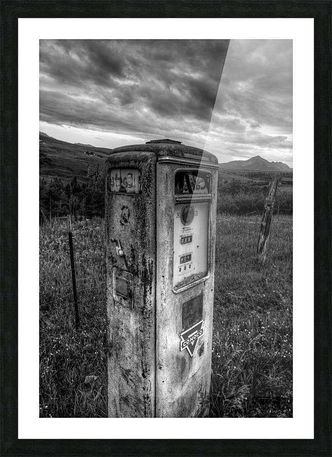 LAST CHANCE GAS VERTICAL Picture Frame print
