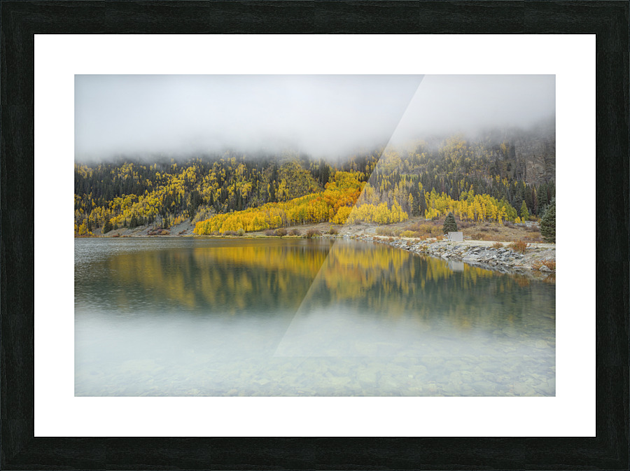 DREAMY AUTUMN REFLECTION Picture Frame print