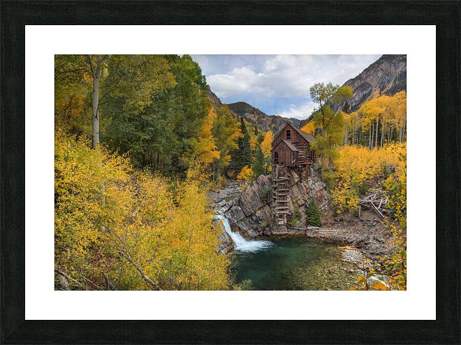 Crystal Mill Picture Frame print