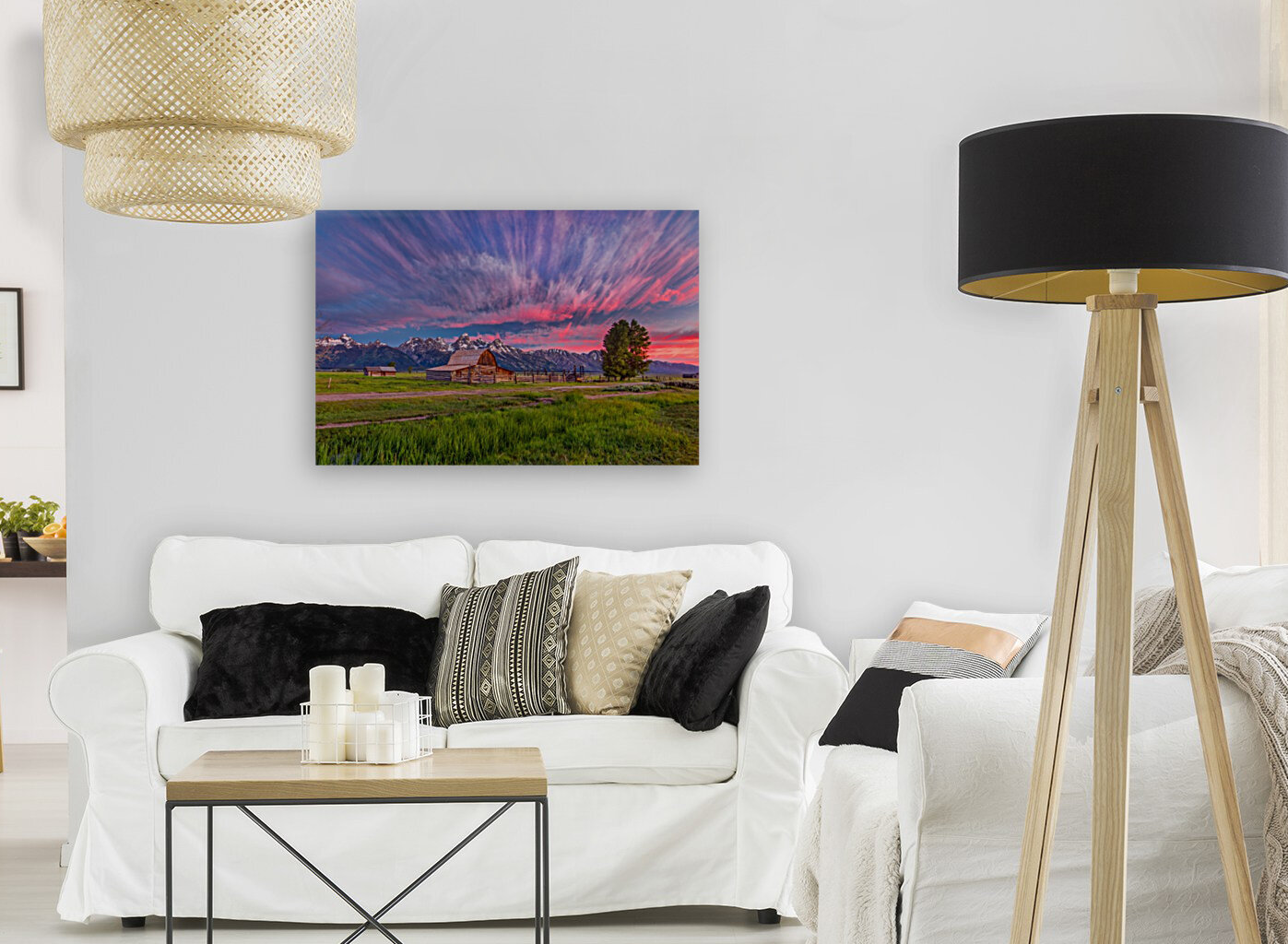 BENEATH TETON GLORY  Reproduction