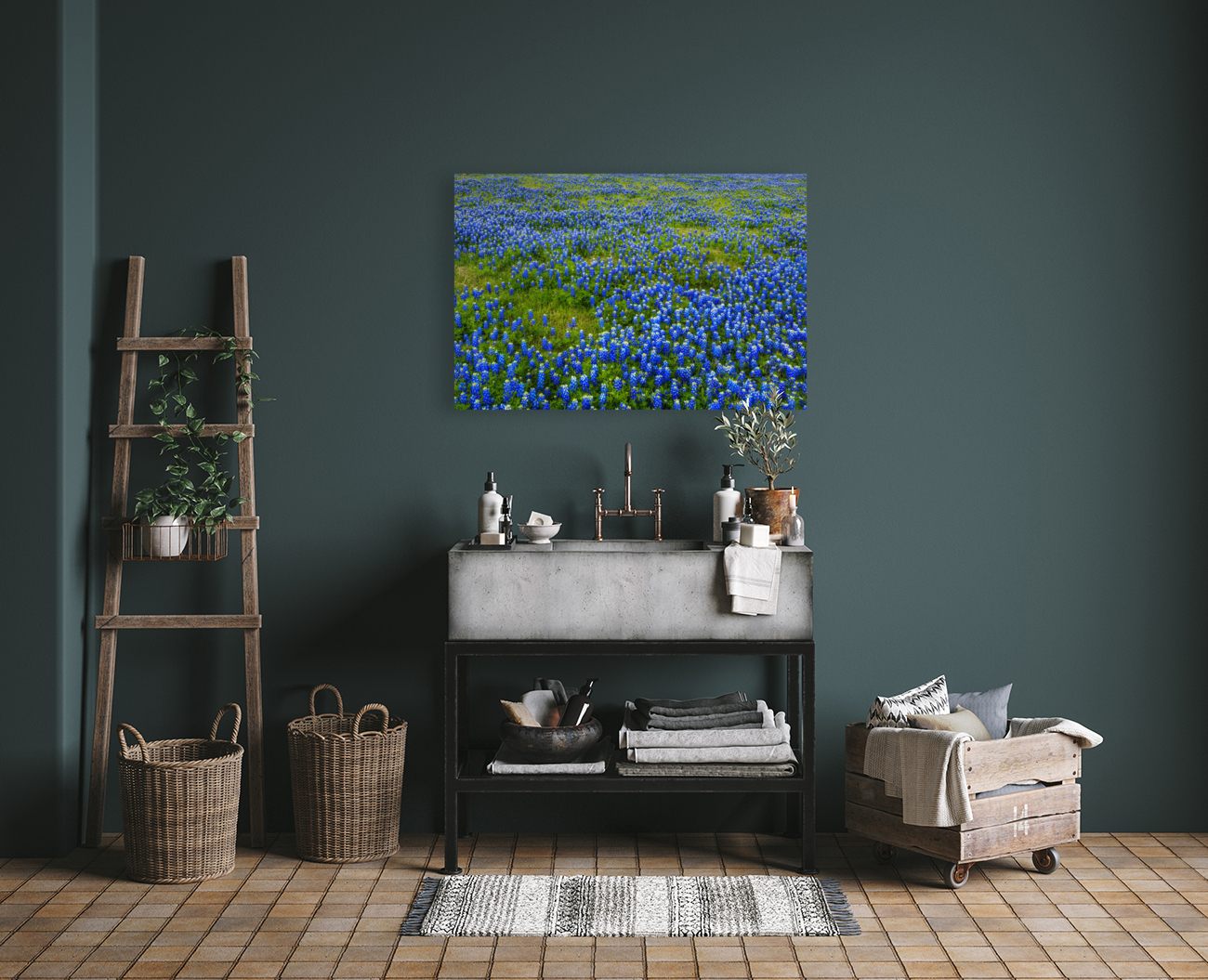Bluebonnet Meadow Reproduction