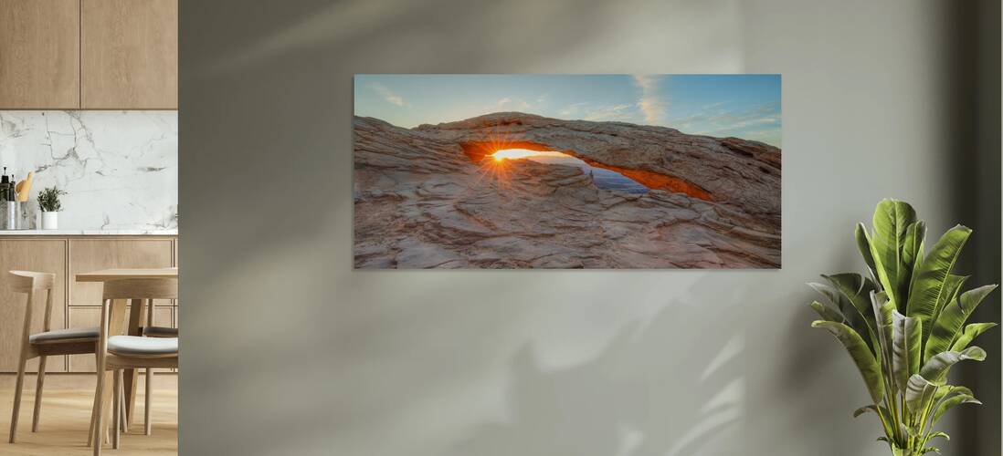 Starshine Through Mesa Arch Reproduction