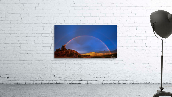 DOUBLE RAINBOW OVER MOUNT SNEFFELS  - EXPANDED VIEW Wall Preview
