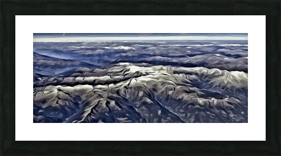 ABOVE THE FRENCH ALPS Picture Frame Printing