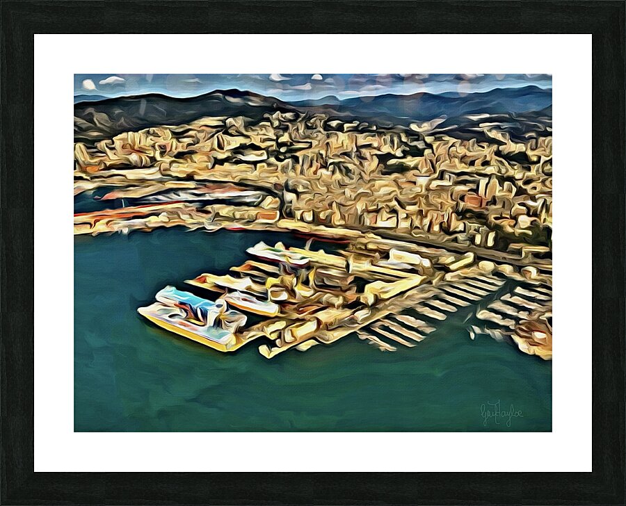 ABOVE GENOA Picture Frame Printing