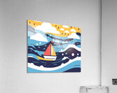 floating ship Acrylic Print