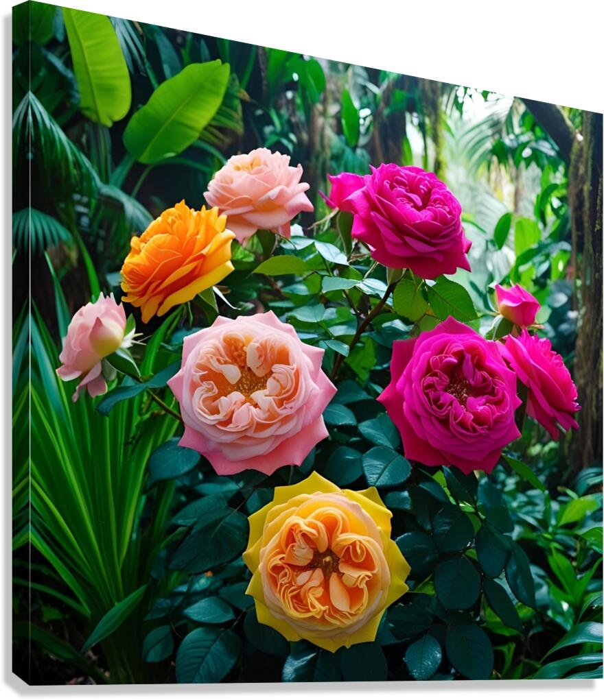 Rose painting Canvas Print