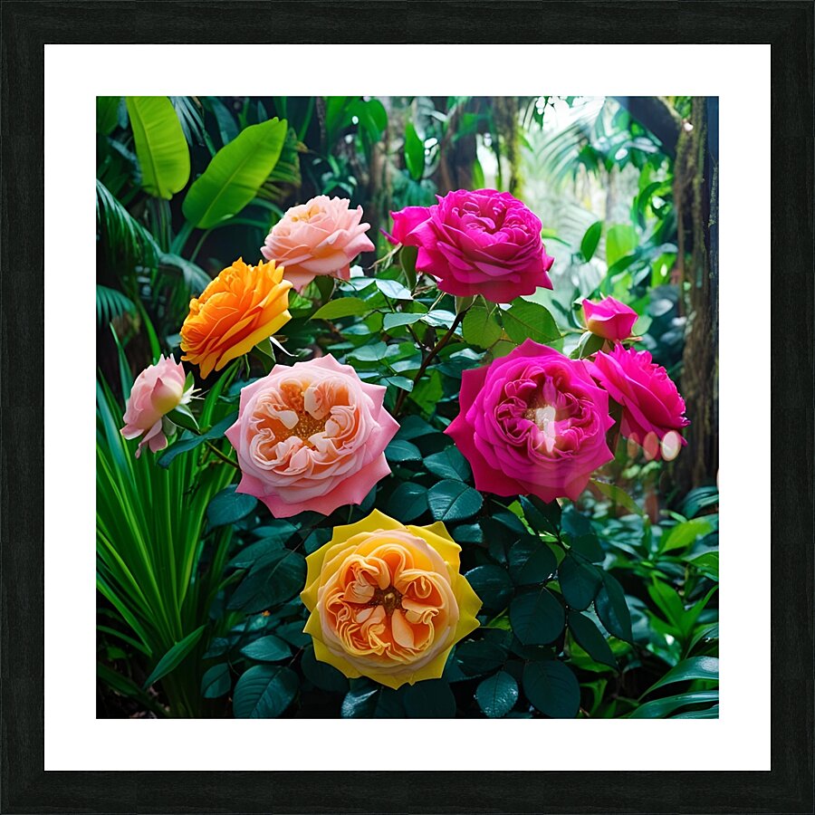 Rose painting Picture Frame print