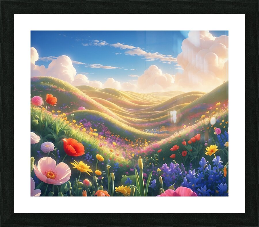 Magic flowers Picture Frame print