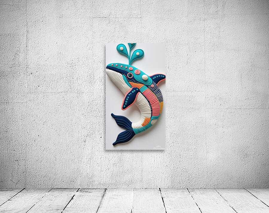 Blue dolphin Wall Preview