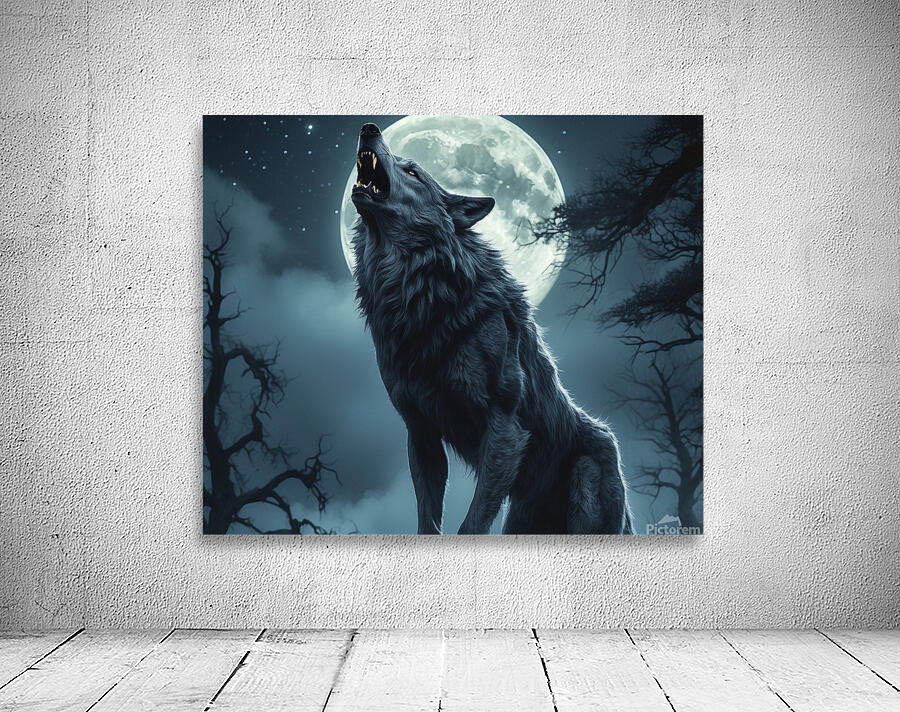 Wolf mural Wall Preview
