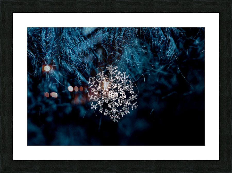 GORGEOUS LARGE SNOWFLAKE Picture Frame print