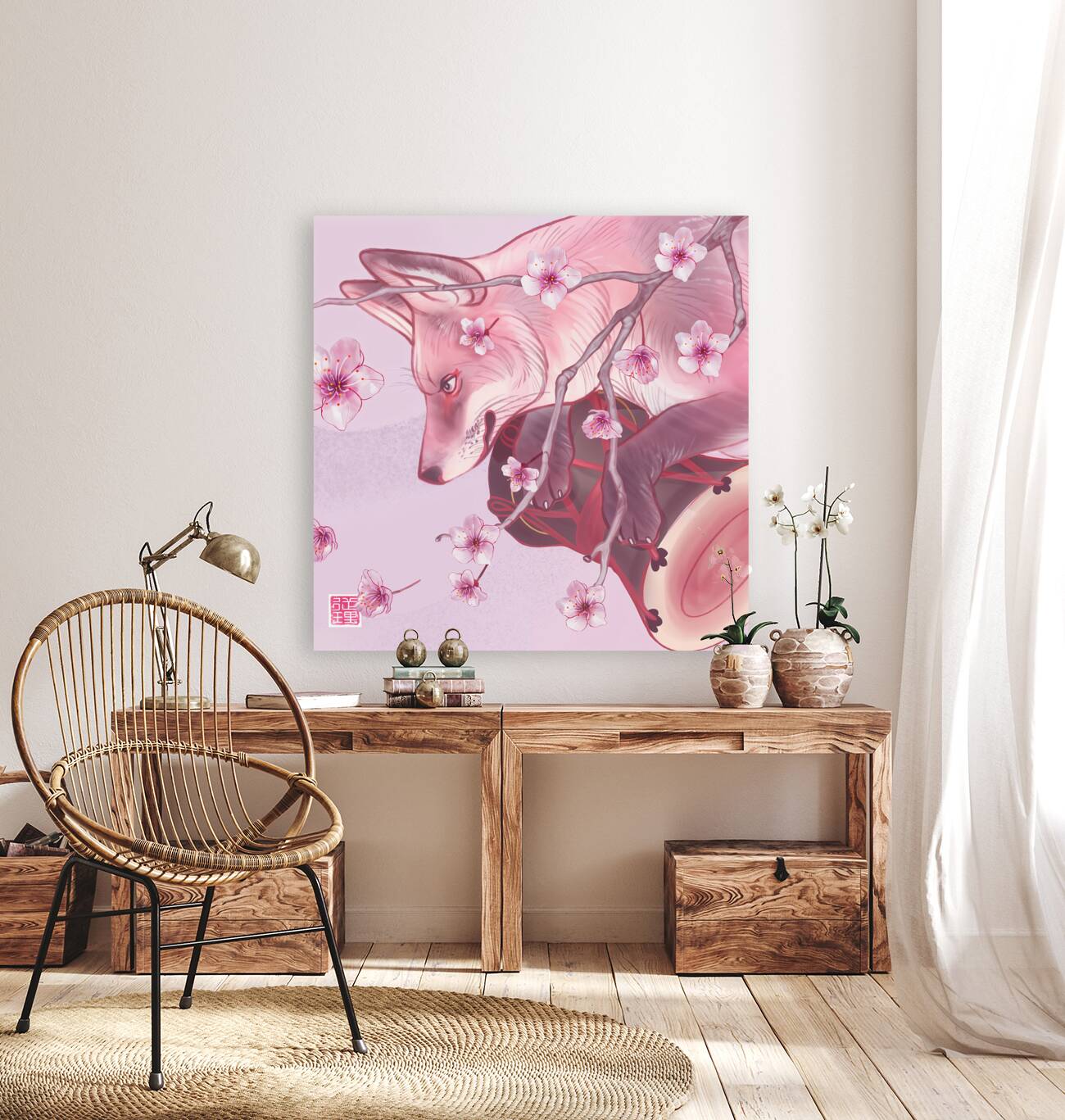 Together Forever Under a Thousand Cherry Trees Reproduction