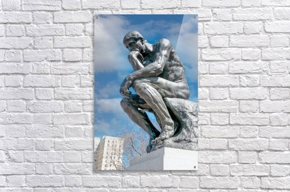 Rodin the Thinker at the DIA by Laszlo Regos Wall Art