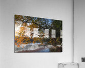 Here comes the autumn on the small lake Acrylic Print
