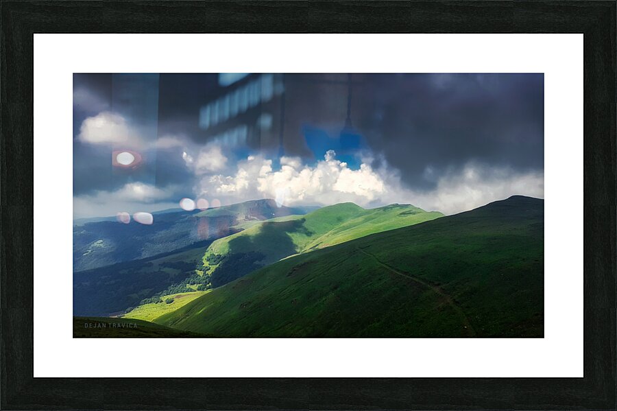 The old mountain Picture Frame print