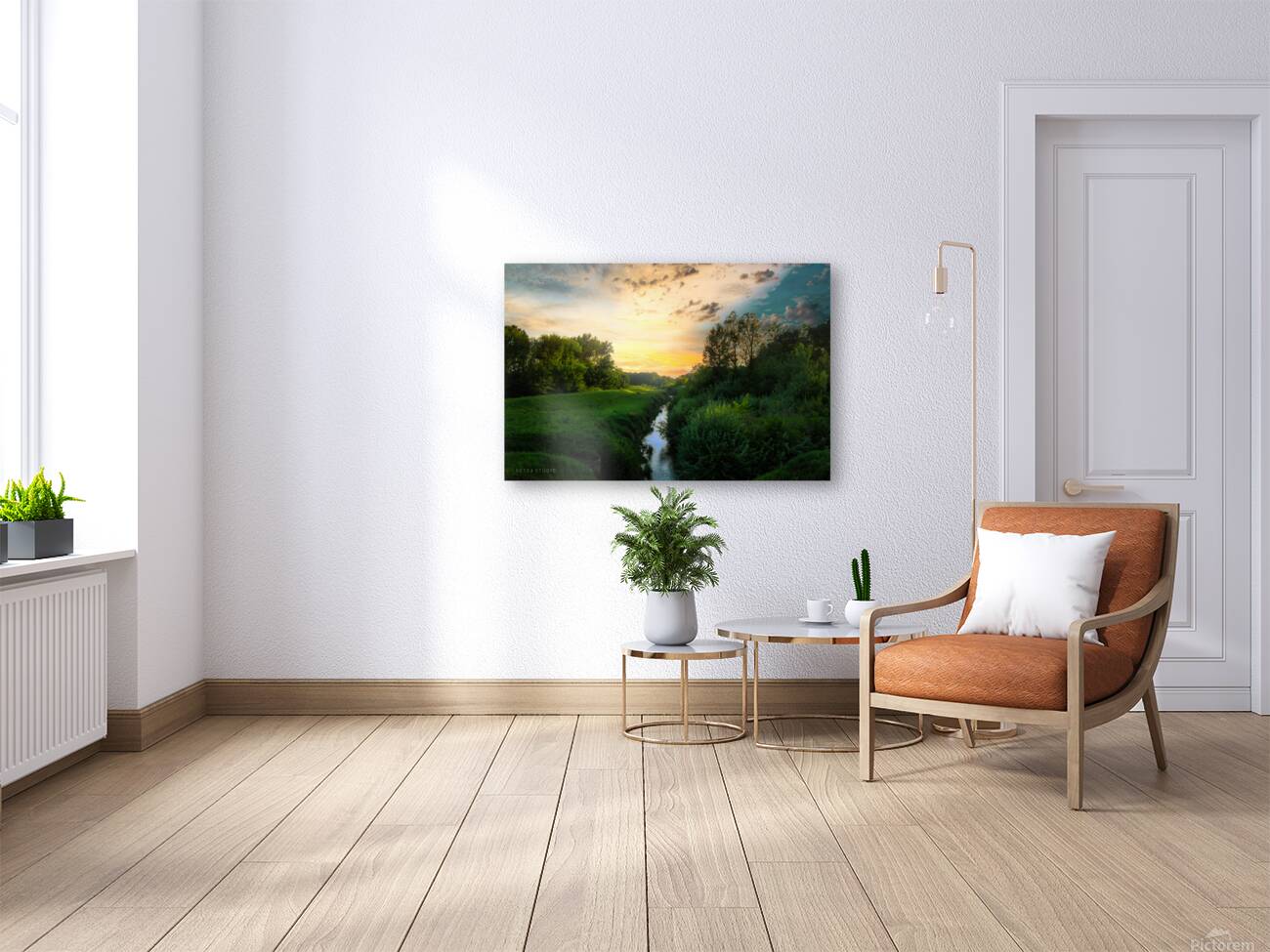 A small forest river Reproduction