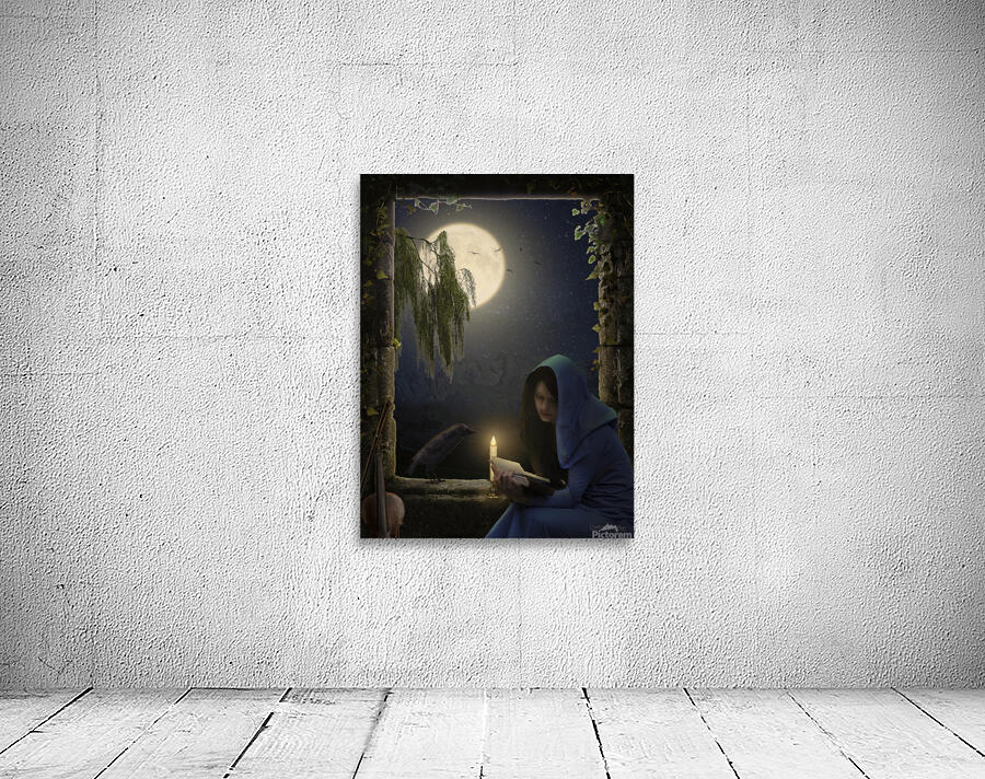 Reading in the moonlight Wall Preview