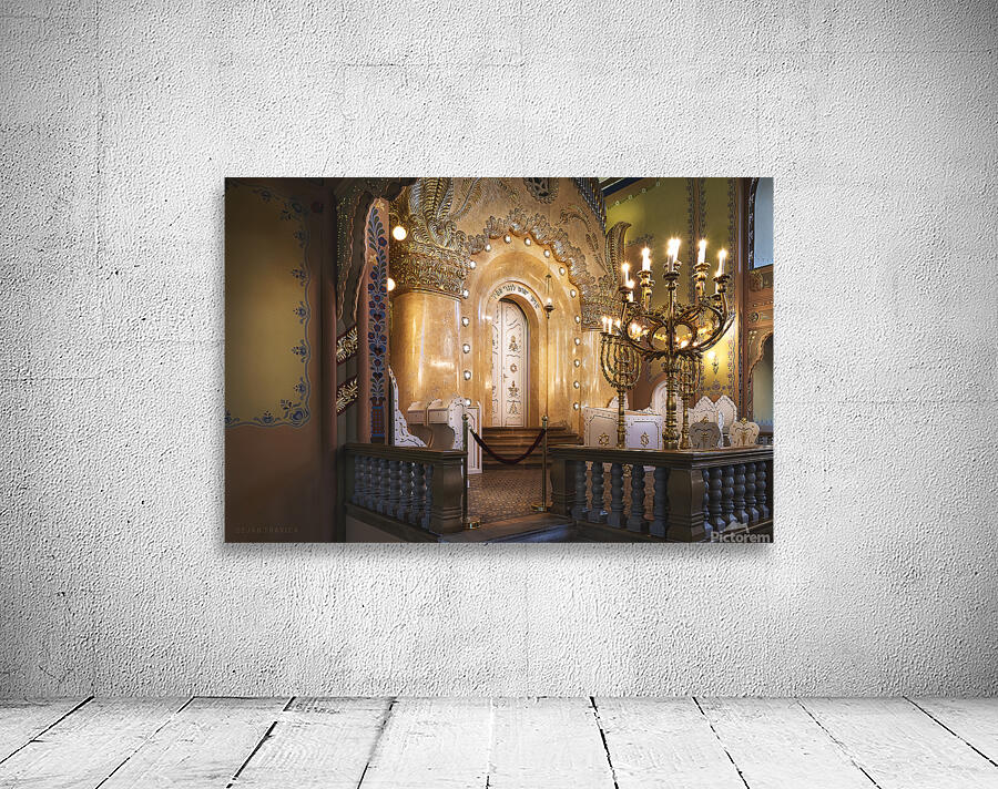 Synagogue bimah side view Wall Preview