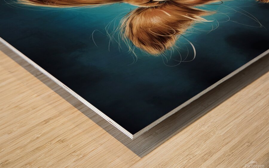 Furry Fantasy: The Winged Chihuahua Wood print