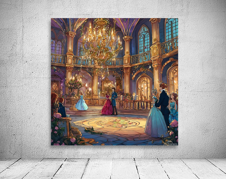 Default Illustrate a scene from a grand fantasy b Wall Preview