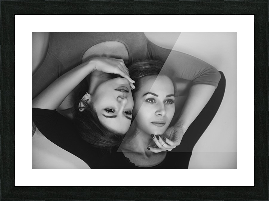 Two portraits Picture Frame print
