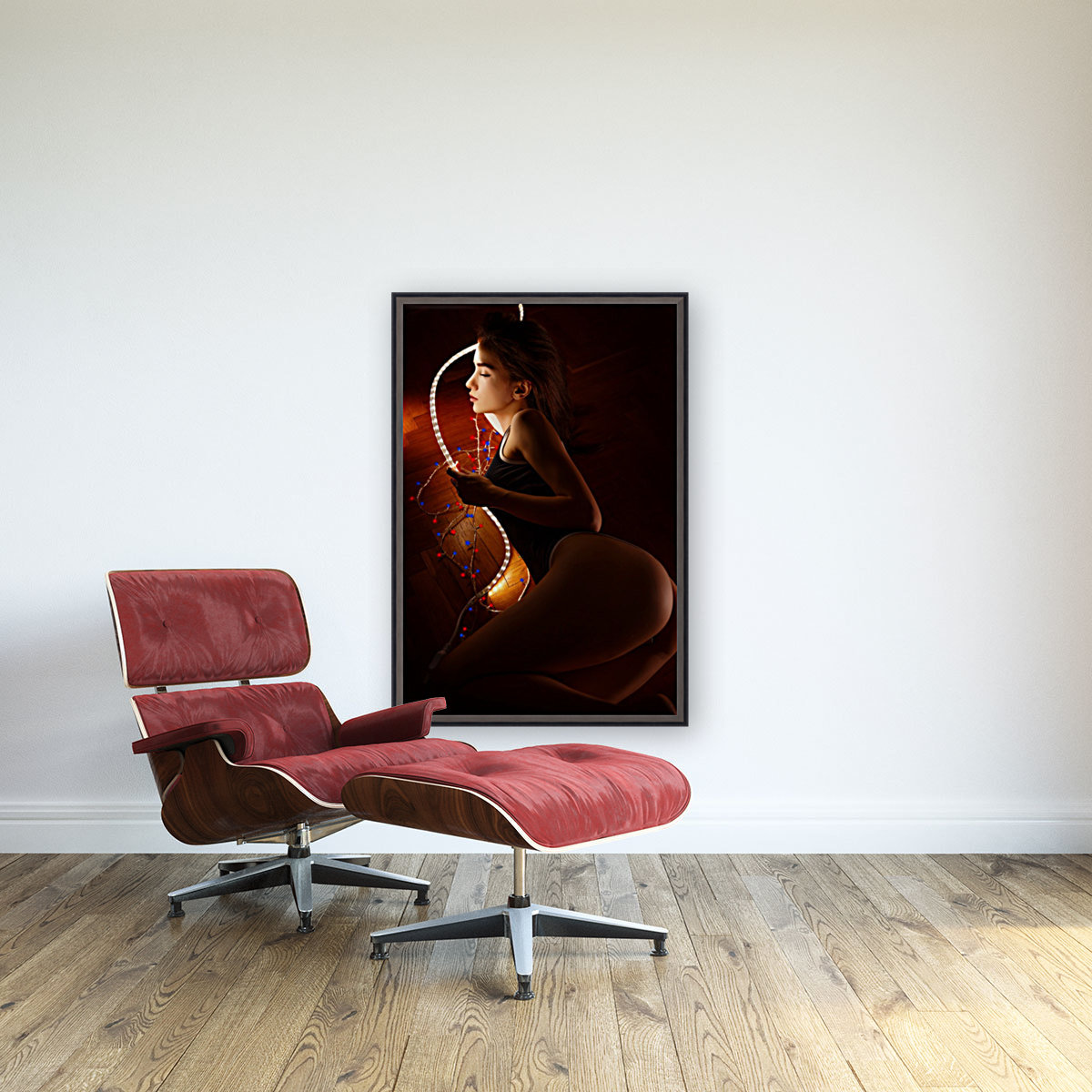 Portrait with led Reproduction