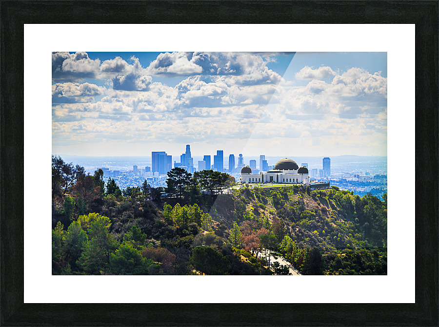 Overlooking Griffith Observatory Picture Frame print