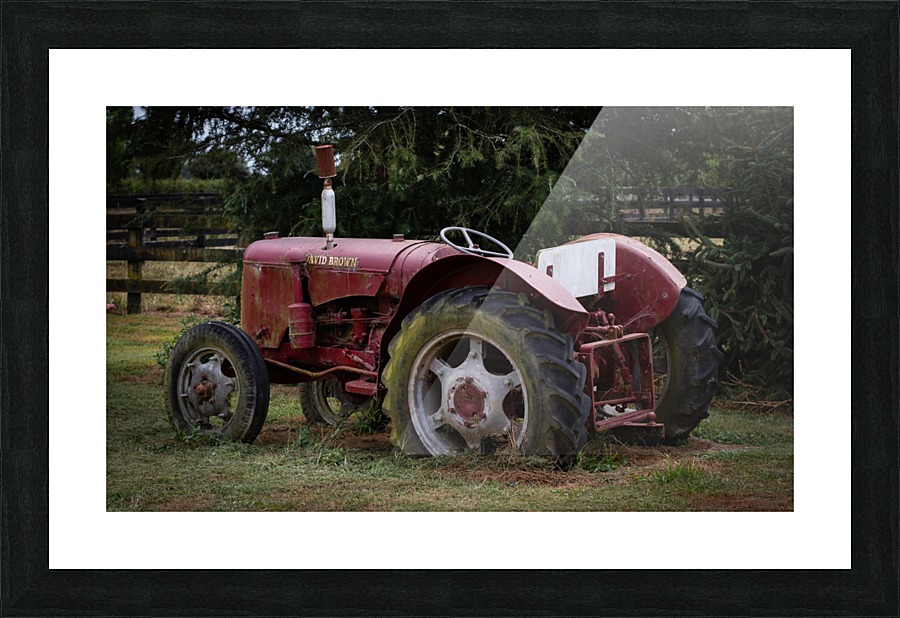 Rusty Old Tractor full Picture Frame print