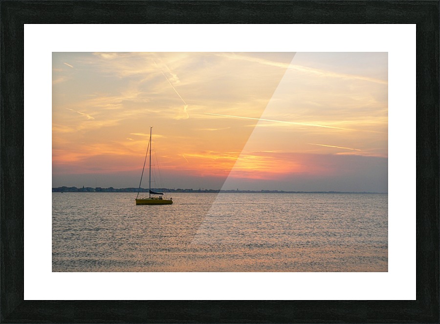 Sunset sailing Picture Frame print