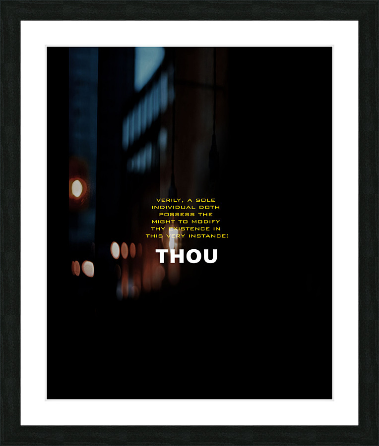 THOU Picture Frame print