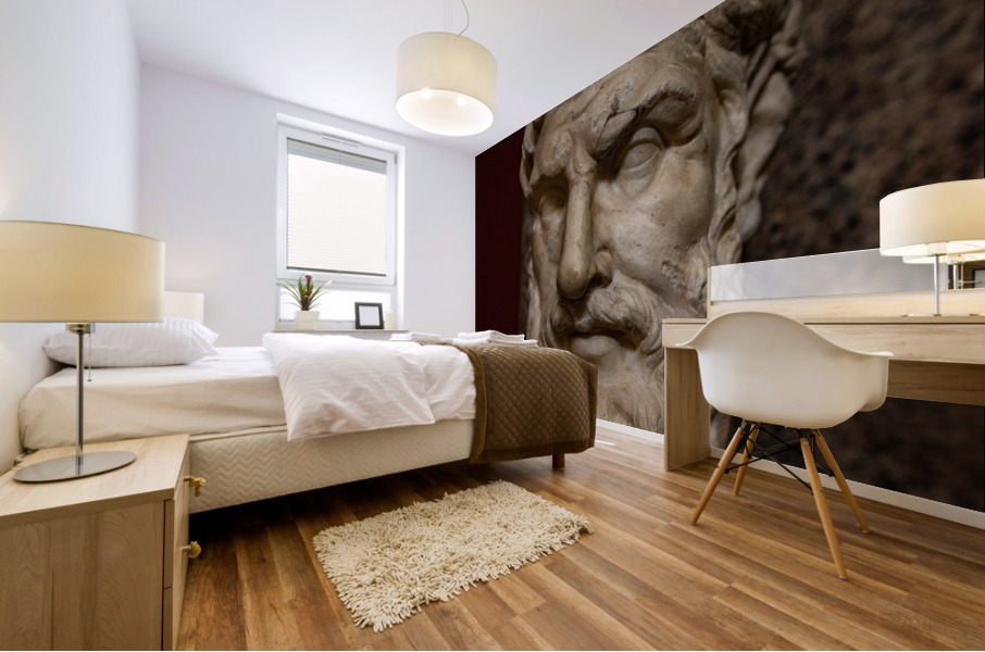 Statue Emperor Mural print