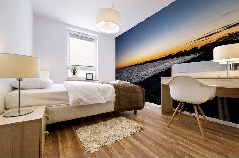 New York Sunset Mural print