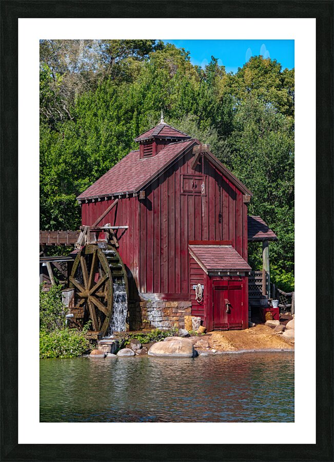 Red Barn Picture Frame print
