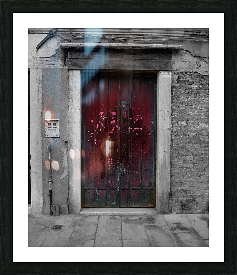 Red Door Picture Frame print