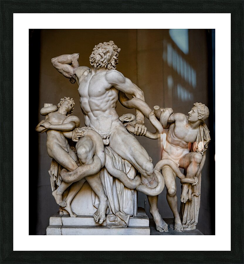Statue Strength Picture Frame print