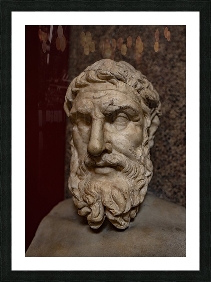 Statue Emperor Picture Frame print