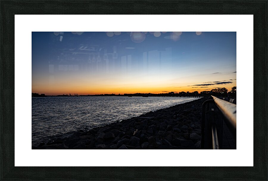 New York Sunset Picture Frame print