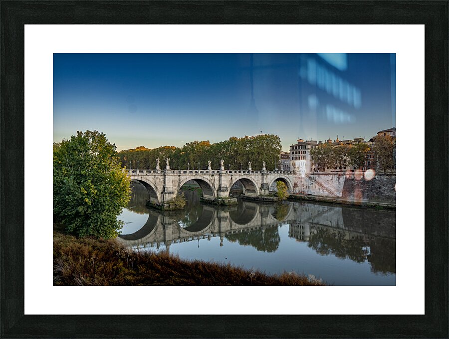 Rome Bridge Picture Frame print
