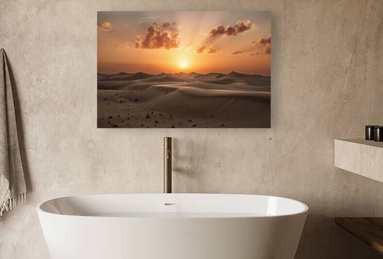 Sunset Abu Dhabi Desert  by BZ