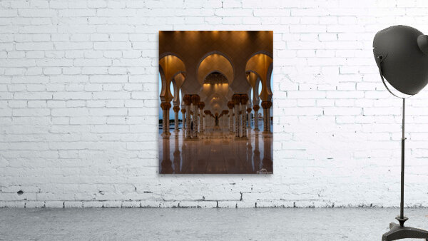 Grand Mosque Interior Columns Wall Preview