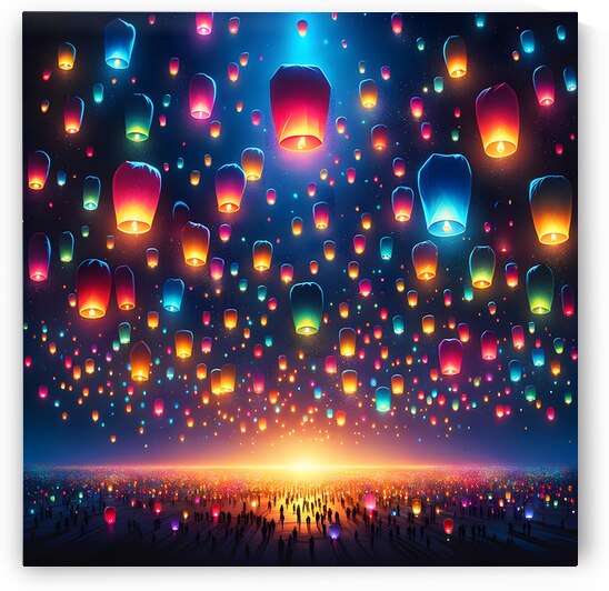 Magical Lantern Festival Thousands of Rainbow Lights by David Enders