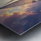 Golden Hour Sailing Journey Dramatic Cloudscape Metal print