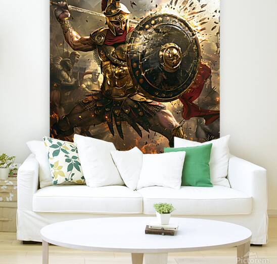 Ancient Greek Hoplite Warrior Photorealistic Battle Scene by David Enders
