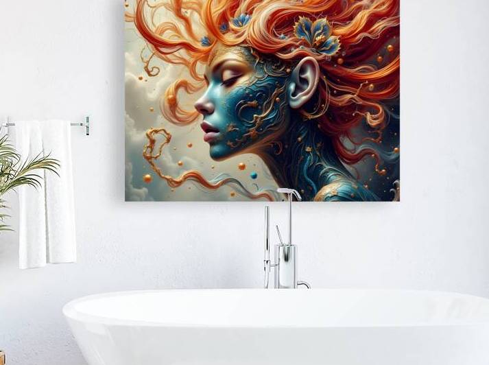 Ornamental Reverie Luxury Surreal Portrait Art Nouveau Masterpiece by David Enders