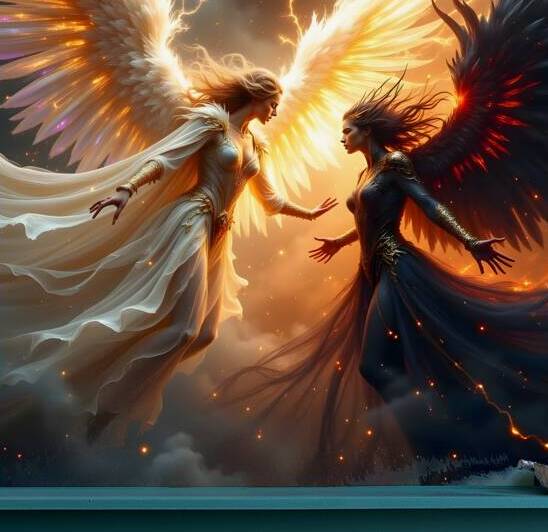 Celestial Balance Guardian Angels of Light and Shadow by David Enders