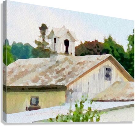 Cummington Barn Roofs Canvas Print