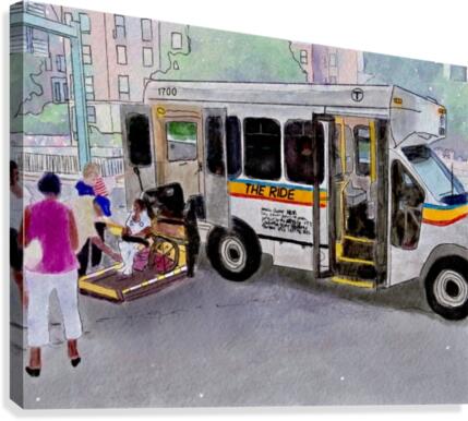 MBTA The Ride Canvas Print